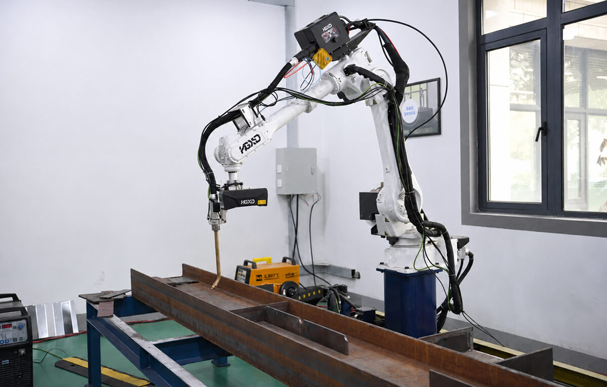 Engineer Servicing Robotic Equipment